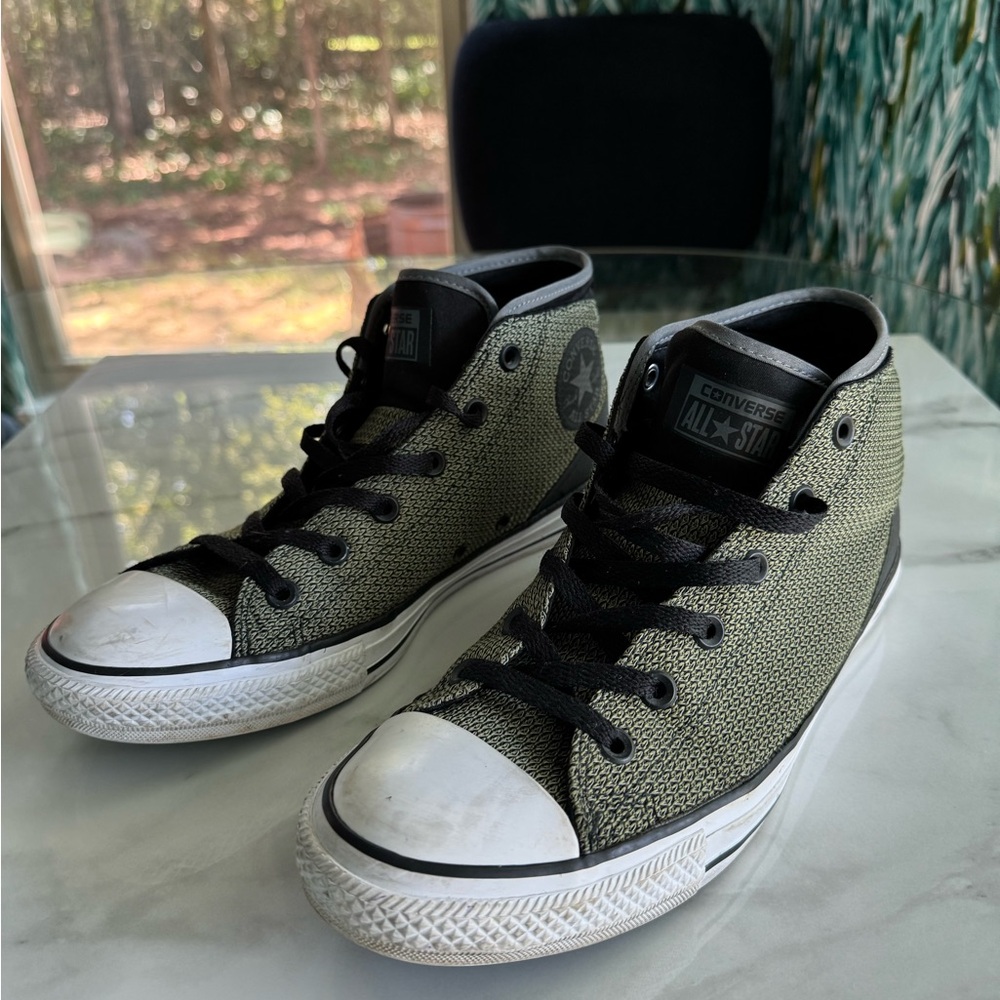 Converse Black and White High-Top Sneakers